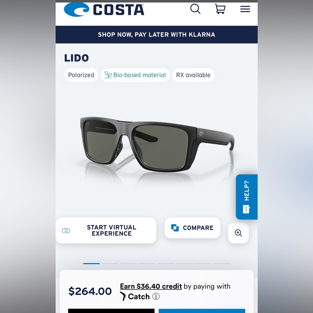 Costa Lido sunglasses like new condition, no scratches or blemishes